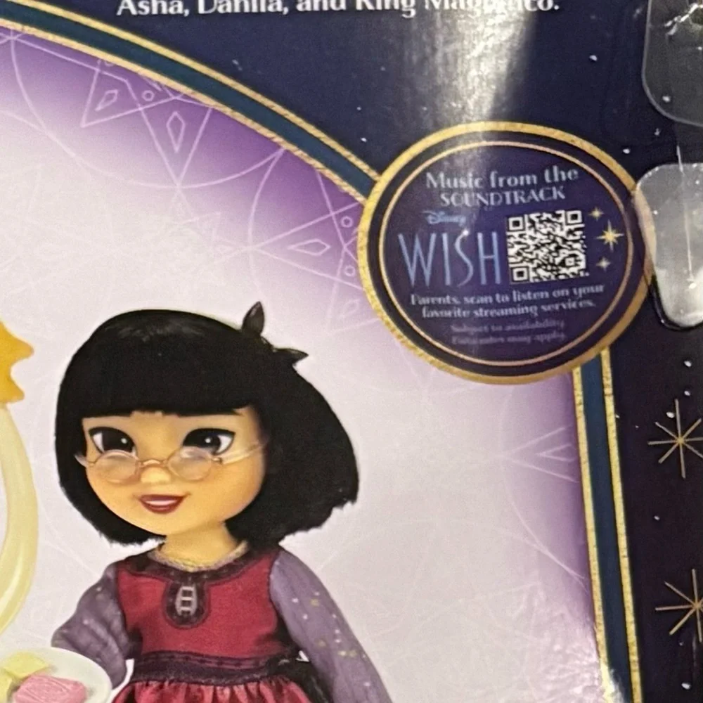 Disney Wish Doll Trio with Purple and Red Outfits